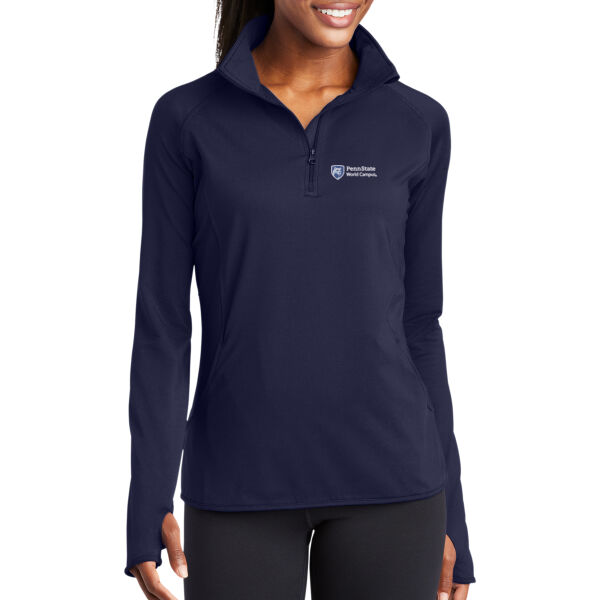 EMB - Ladies Sport Wick ® Stretch 1/4 Zip Pullover Thumbnail